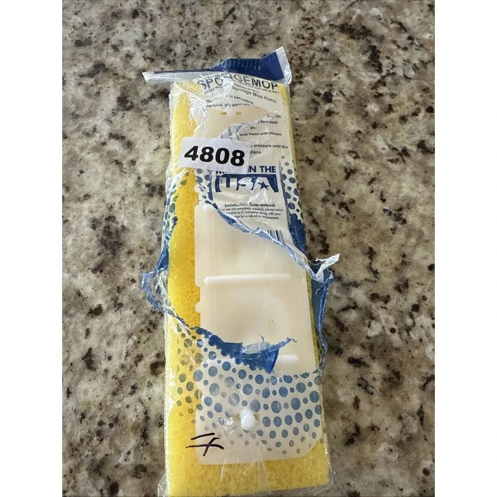 Cellulose Spongemop Refill Type G Yellow‎ Long Lasting Sponge Mop Opened 4808